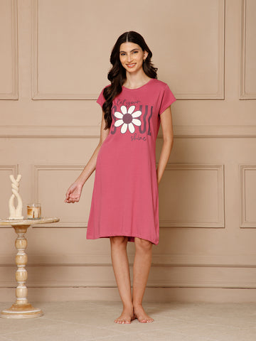 Cotton Knee Length Night Dress (MM-3102-6)